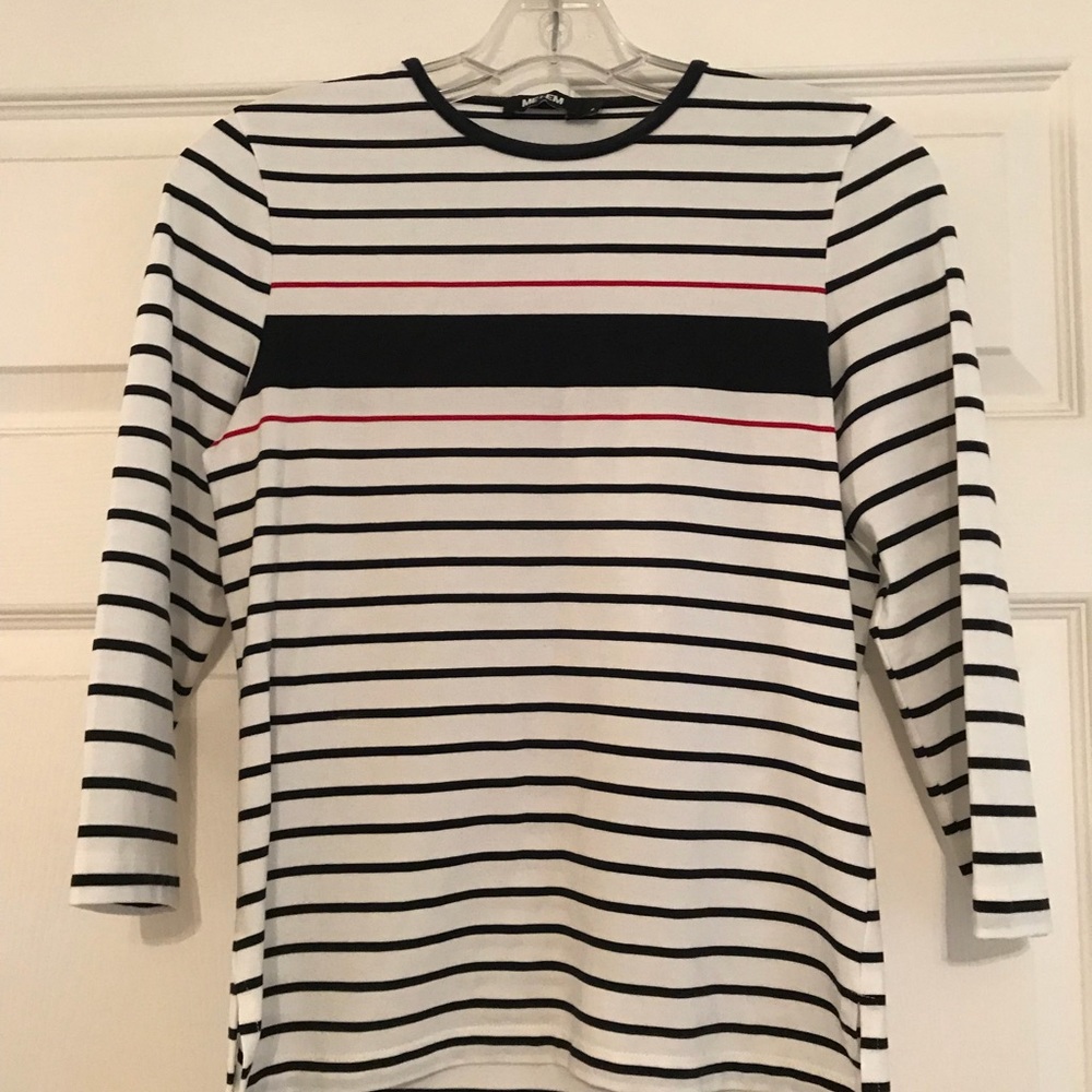 ME + EM 3/4 sleeve Breton tee